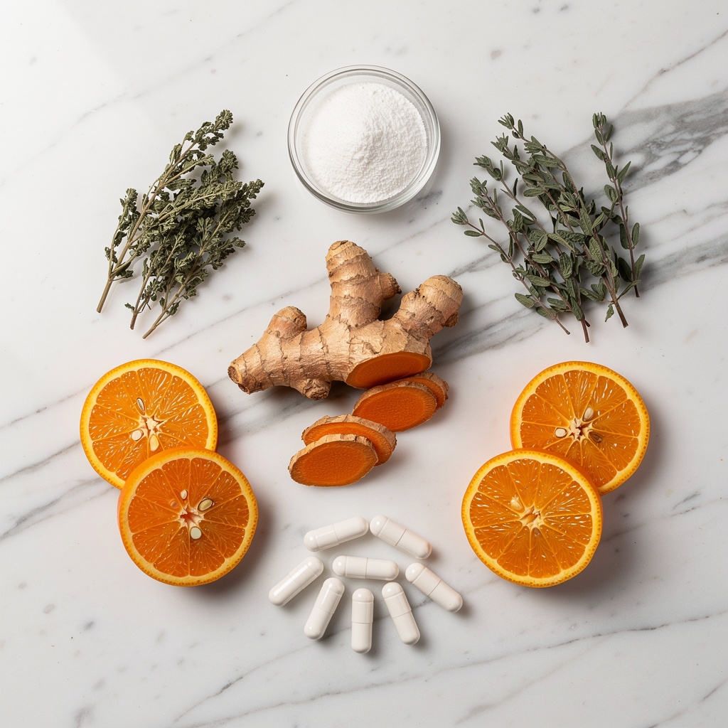 Ingredientes naturales del complemento alimenticio