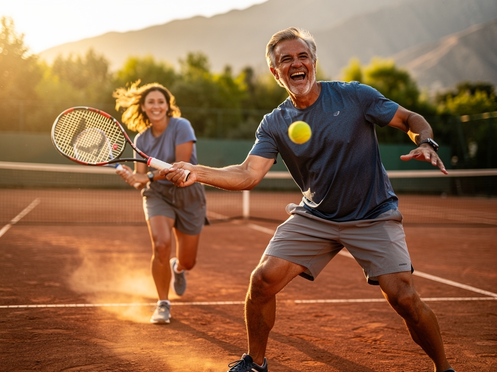Adulto practicando deporte recreativo